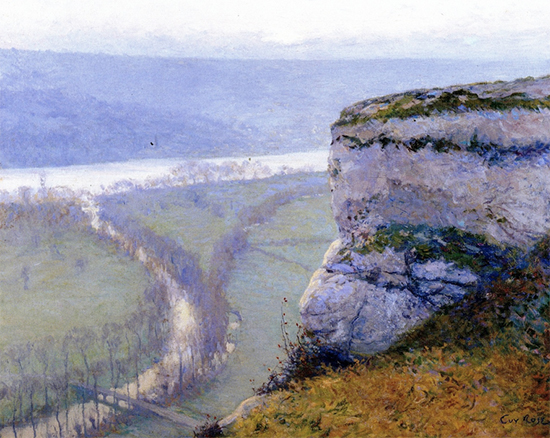 La Grosse Pierre Giverny, 1910, painting by Guy Rose