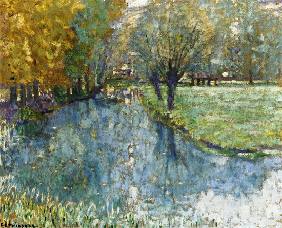 On the River, painting by Frederick Carl Frieseke