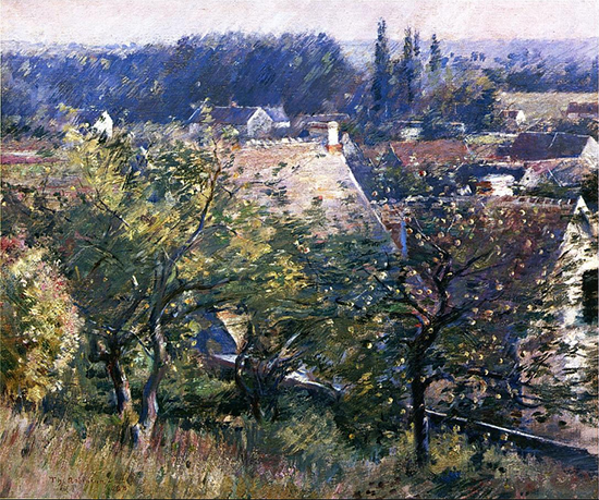 Saint Martins Summer, Giverny, 1888, painting by Theodore Robinson