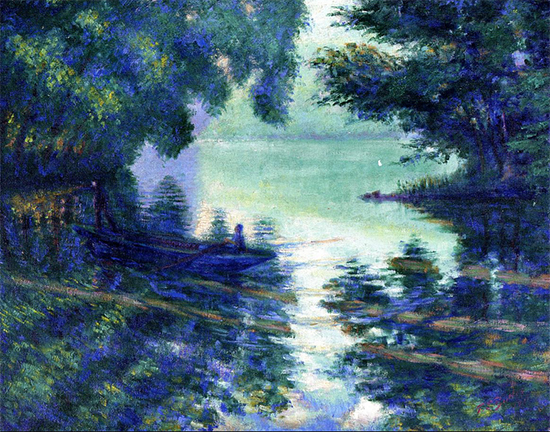 The Seine Near Givern,y 1911, painting by Theodore Butler