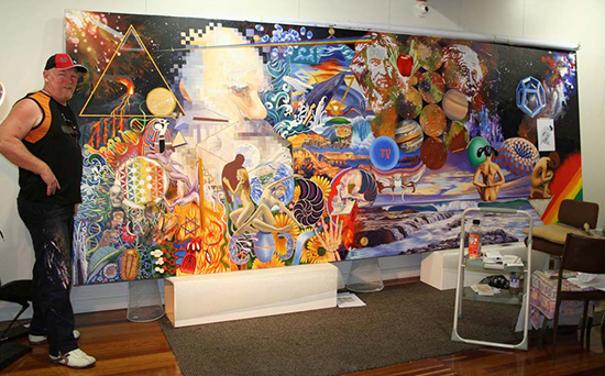 Graeme Stevenson and His Painting, The Truth © Graeme Stevenson