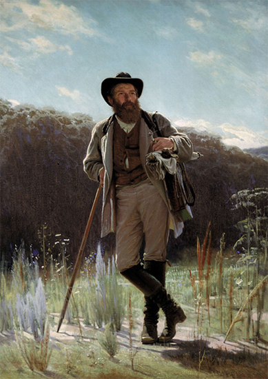 Portrait of Ivan Shishkin, 1873, Ivan Kramskoi
