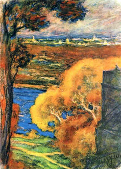 An Impressionistic Painting of Autumn by Leonid Pasternak