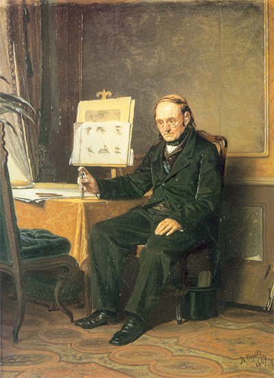 Painting of an Art Teacher with Easel, 1867, Vasily Perov