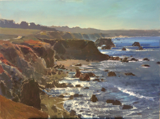 Plein air oil painting by Jason Sacran