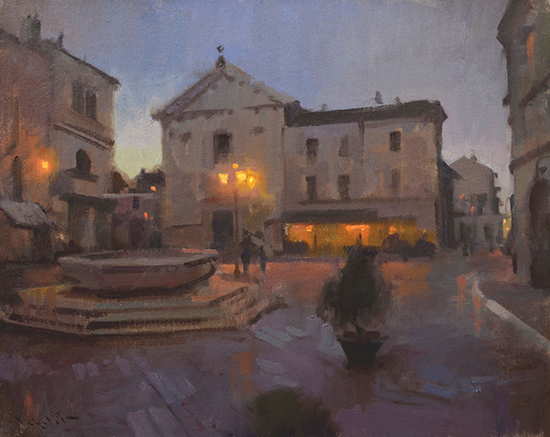 Old Piazza, Oil, © John Lasater
