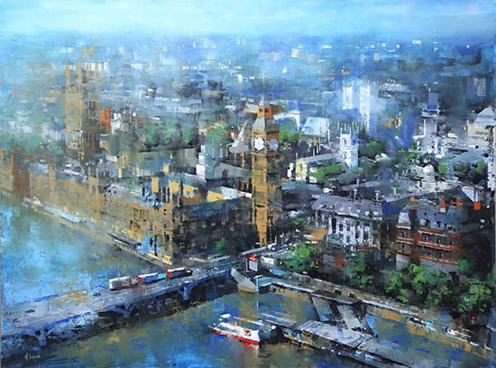 London Blue, 30x40", Oil, © Mark Lague