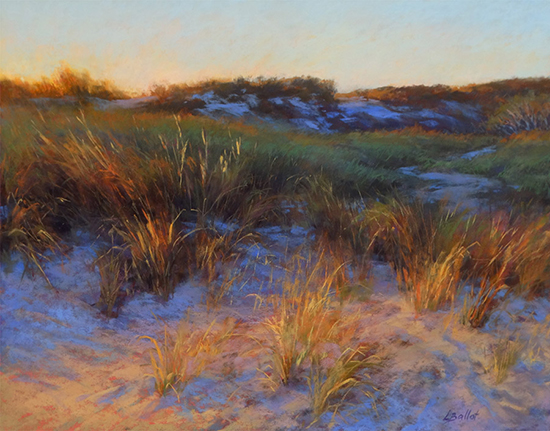 Sunset Filigree, 14x18", Pastel, © Lana Ballot