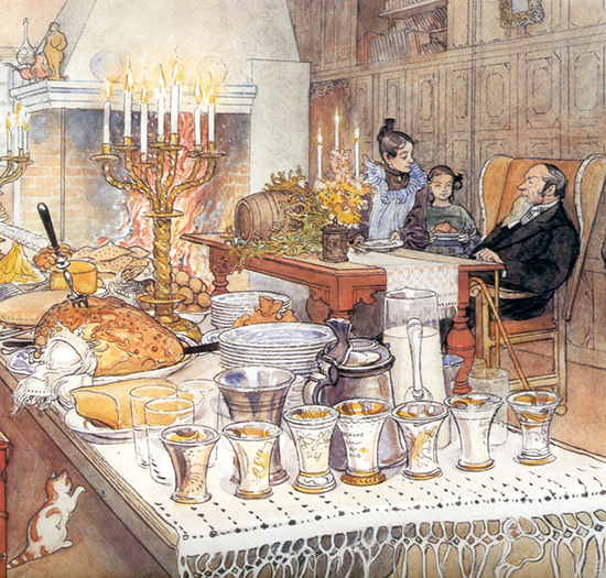 Detail of Christmas Eve by Carl Larsson