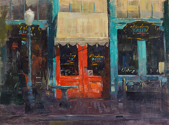 Mustang Sally's, 16 x 20", oil on panel © Patrick Saunders