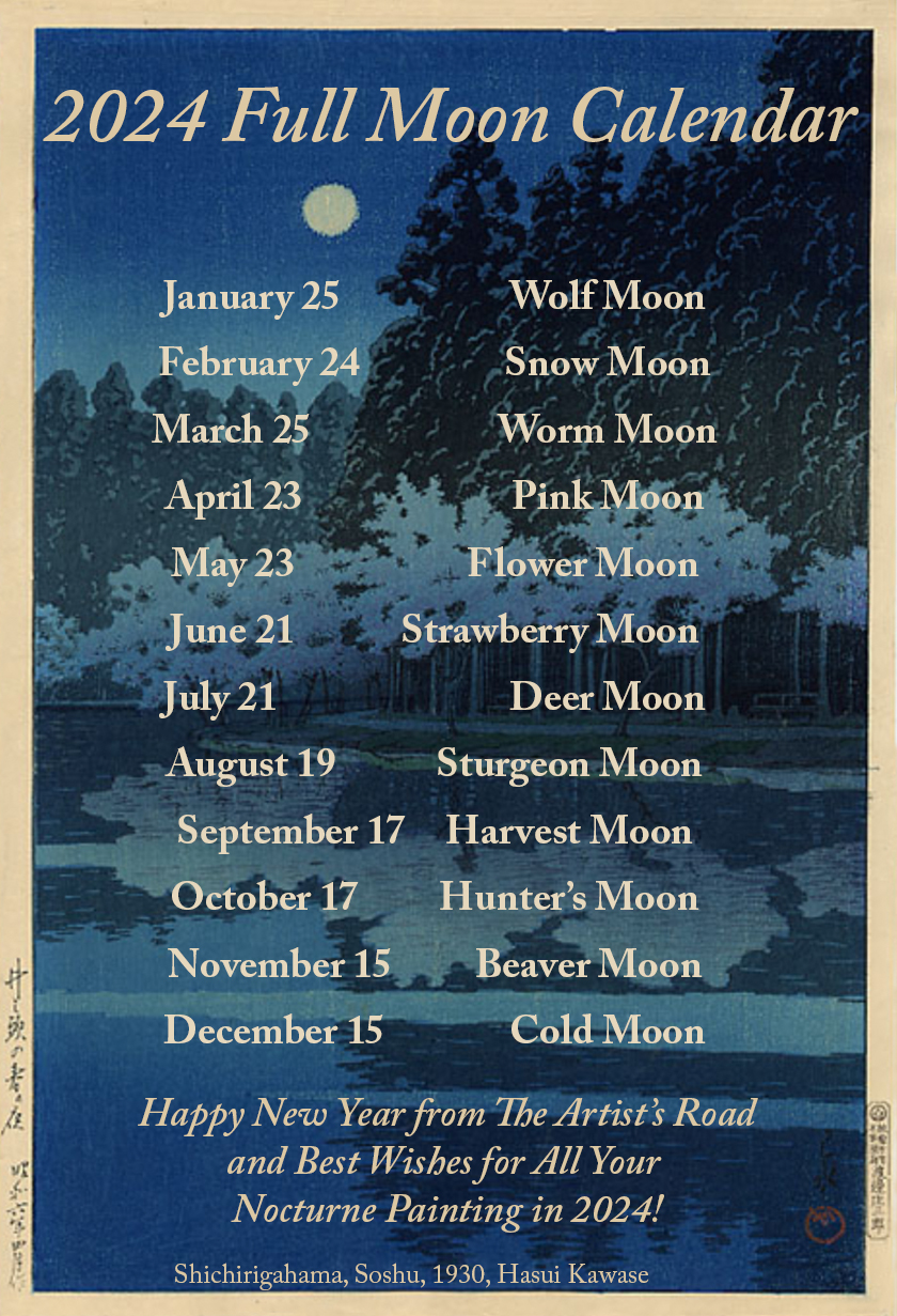 2024 Full Moon Calendar