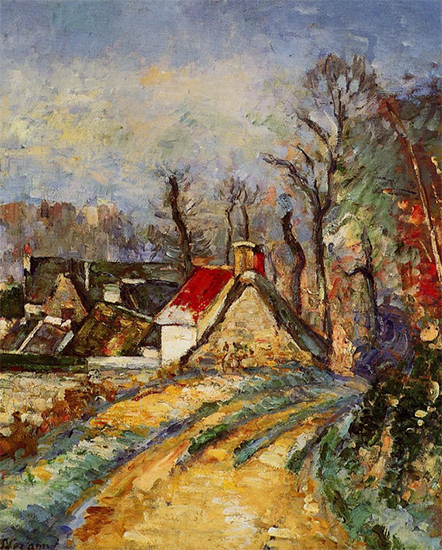 A Turn in the Road at Auvers, 1873, Paul Cezanne