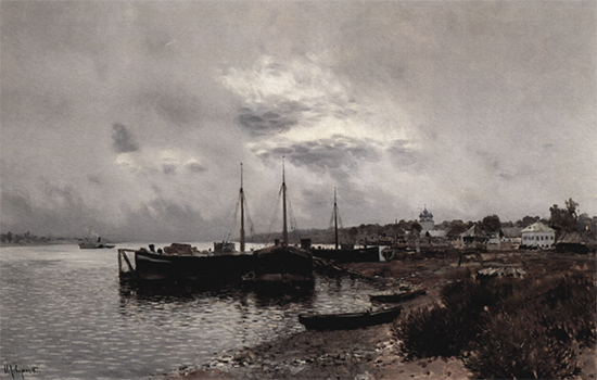 After the Rain Plyos, 1889, oil painting by Isaac Levitan