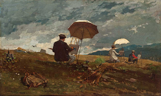 Artists Sketching in the White Mountains by Winslow Homer