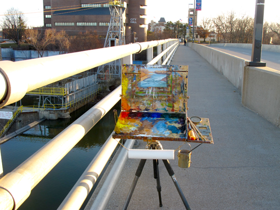 Plein Air Painting on the Bridge