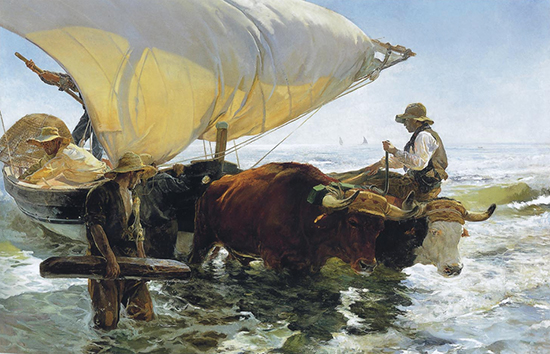 Return from Fishing by Joaquin Sorolla