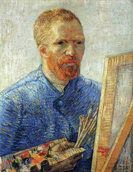 Self Portrait as an Artist, 1888, Vincent van Gogh