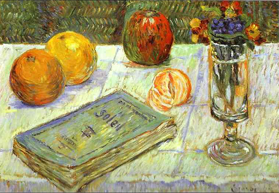 Still Life with a Book by Paul Signac