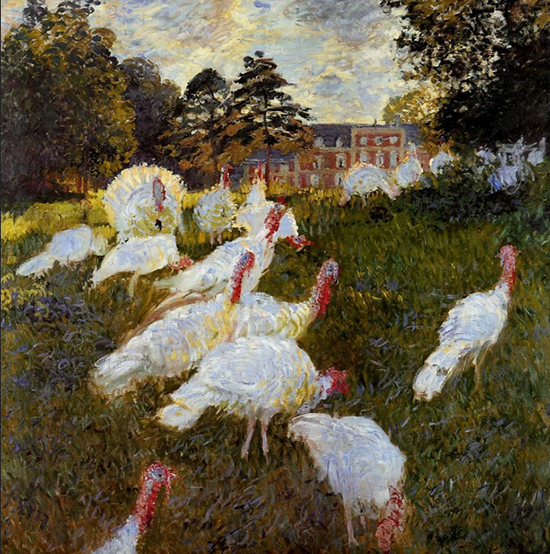 The Turkeys by Claude Monet