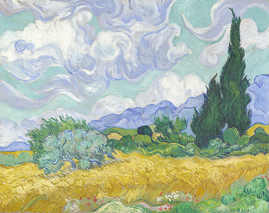 Wheat Field with Cypresses, 1889, Vincent van Gogh National Gallery