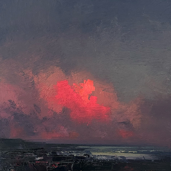 The Last Cloud, 8 x 8", Oil, © Richard K. Blades The Last Cloud, 8 x 8", OIl, © Richard K. Blades