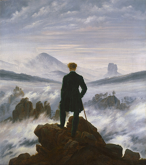 Wanderer above the Sea of Fog, ca. 1818, Caspar David Friedrich