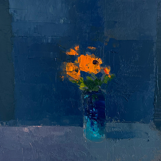 Welsh Poppies, 8 x 8", Oil, © Richard K. Blades Welsh Poppies, 8 x 8", Oil, © Richard K. Blades