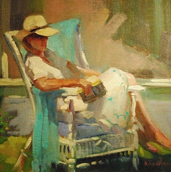 Tilghman Afternoon, 12 x 12", Oil, © Nancy Tankersley