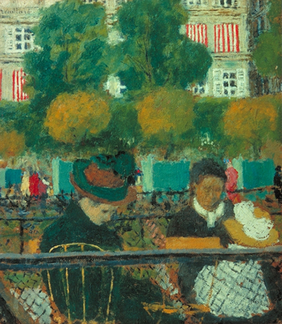 oil painting of Tuileries Gardens by Edouard Vuillard