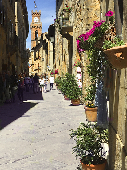 Photograph of Pienza © A. Trusty