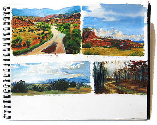 photo of my Canson watercolor sketchbook. © John Hulsey