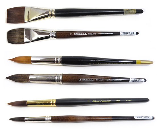 Richeson Kolinsky Sable Oil Brushes - High quality artists paint,  watercolor, speciality brushes