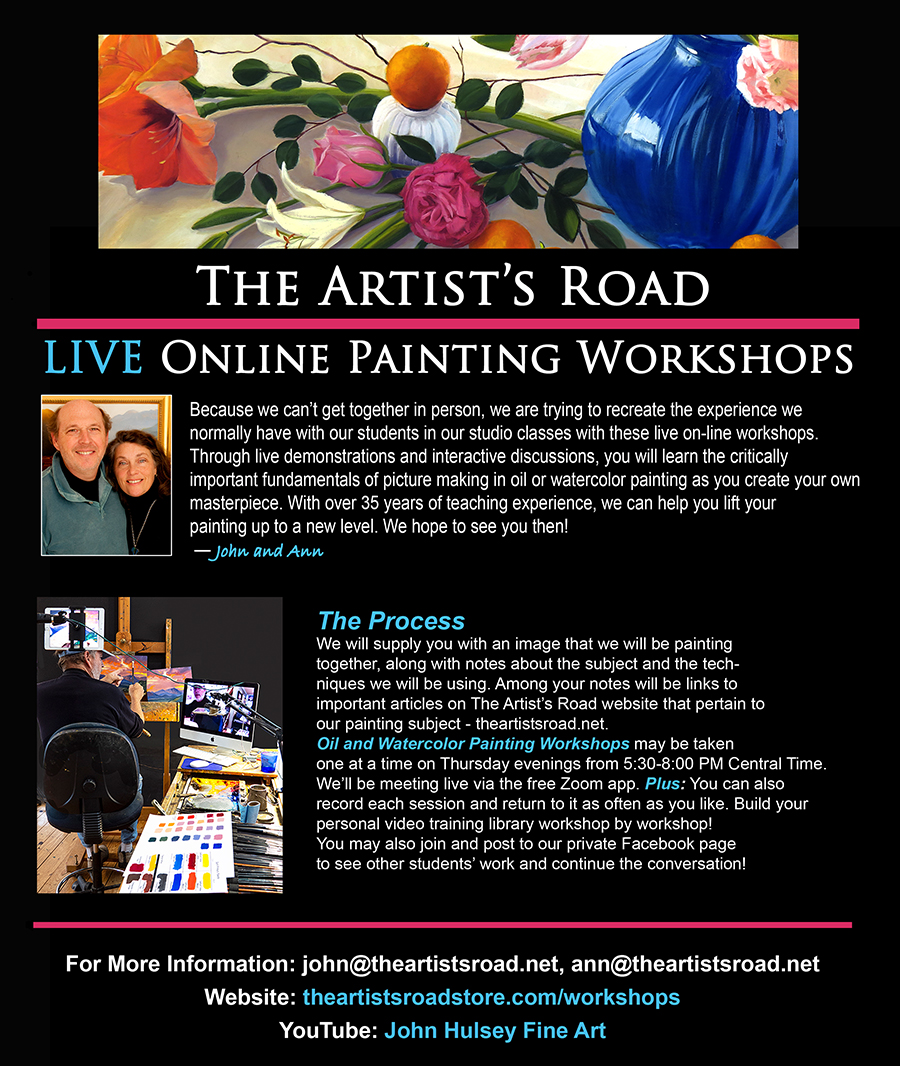 General Live Online Painting Workshop Information