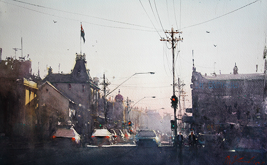 Watercolor by Joseph Zbukvic